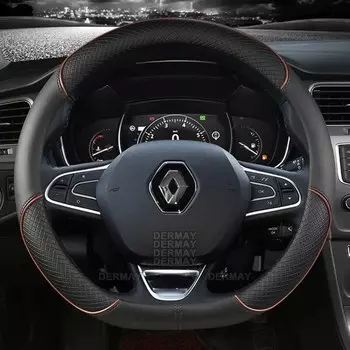 Чехол на руль автомобиля из искусственной кожи для Renault Scenic Clio Laguna 2 3 4 5 Kangoo Fluence Megane Trafic Talisman Twingo Kaptur