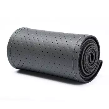 Чехол на руль автомобиля, нескользящая мягкая искусственная кожа, 38 см, с иглой и нитками, оплетка на руль, автомобильные аксессуары