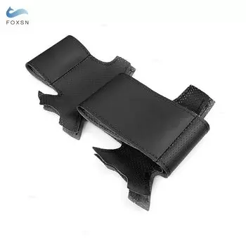 Чехол на руль автомобиля с ручной оплеткой для Skoda Octavia 1999 2000 2001 2002 2003 2004 2005, мягкая перфорированная кожа из микрофибры