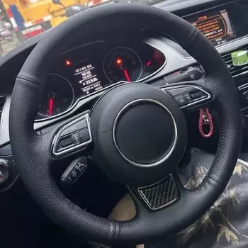 Чехол на руль автомобиля «сделай сам», индивидуальная искусственная кожа для Audi A1 8X A3 8V Sportback A4 B8 Avant A5 8T A6 C7 A7 G8 A8