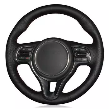 Чехол на руль автомобиля, сделай сам, сшитый вручную искусственная кожа для Kia K5 Optima 2016-2018 Sportage KX5 2016-2019 Niro 2017-2019