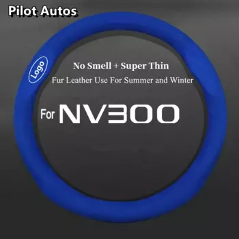 Чехол на руль для Nissan NV300, ультратонкая Кожаная оплетка без запаха, для мужчин и женщин, для лета и зимы