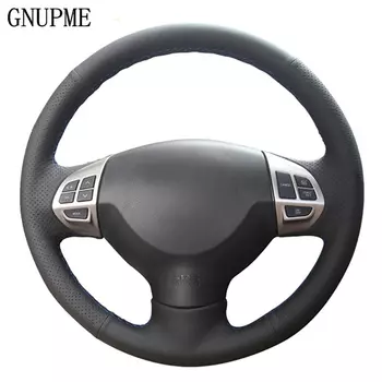 Чехол на руль из искусственной кожи для Mitsubishi Lancer EX 10 Lancer X Outlander ASX Colt Pajero Sport