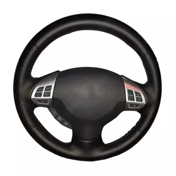 Чехол На Руль Из Искусственной Кожи Ручной Работы Для Mitsubishi Lancer EX10 Lancer X Outlander ASX Colt Pajero Sport Univers...