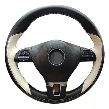 Чехол на руль из натуральной кожи для Volkswagen Golf 6 Mk6 VW Polo Sagitar Bora Santana Jetta Mk6