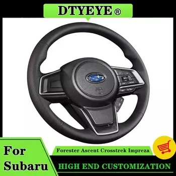Чехол на рулевое колесо автомобиля для Subaru Forester Ascent Crosstrek 2018-2019 Impreza Индивидуальная оригинальная оплетка рулевого колеса своими руками