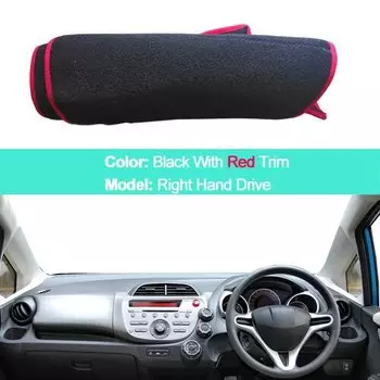 Чехол на внутреннюю панель автомобиля, коврик для приборной панели, коврик, накидка, подушка, солнцезащитный козырек для Honda Fit / Jazz 2009 - 2013 шаттл 2011 - 2014 LHD RHD