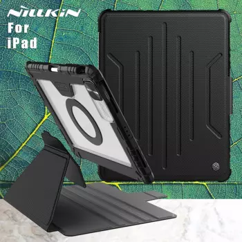 Чехол Nillkin для Apple iPad Pro 11 12,9 2022 2021 2020 Air 4 5 10 10,2 10,9, кожаный бампер с магнитной подставкой, задняя крышка объектива
