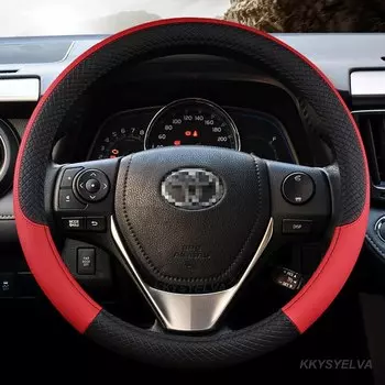 Чехол рулевого колеса автомобиля для Toyota Vios Yaris Camry Corolla Altis Mark X Crown Rav4 38 см, аксессуары для интерьера