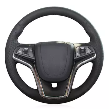 Чехол рулевого колеса автомобиля искусственная кожа ручной работы для Chevrolet Malibu 2011-2018 вольт, Camaro 2011-2015 Aveo 2016-2018