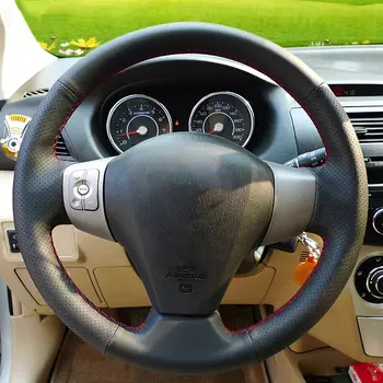 Чехол рулевого колеса автомобиля противоскользящая оплетка из искусственной кожи, автомобильные аксессуары для Great Wall Haval Hover M1 M2 M4 C20R Voleex C30