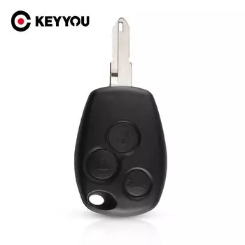 Чехол с дистанционным управлением KEYYOU, 3 кнопки для Renault Duster Logan Fluence Clio Vivaro Master Traffic Kangoo Megane laguna