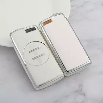 Чехол с дистанционным управлением с серебряным краем из ТПУ для Chery Tiggo 4 5X 7 Pro 8 Exeed Txl Tx Lx Protector Shell Fob Автоаксессуары