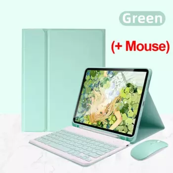Чехол с клавиатурой для планшета Samsung Galaxy Tab A9 + 11 дюймов, чехол с Bluetooth клавиатурой и мышью, комбинированный чехол для Galaxy Tab A9 SM-X210/X216/X218