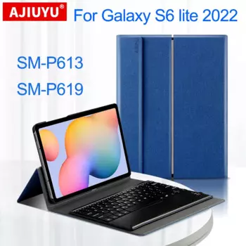 Чехол с клавиатурой для планшета Samsung Galaxy Tab S6 Lite 10,4 дюйма SM-P613 SM-P619 2022, Беспроводная Bluetooth клавиатура с сенсорной панелью
