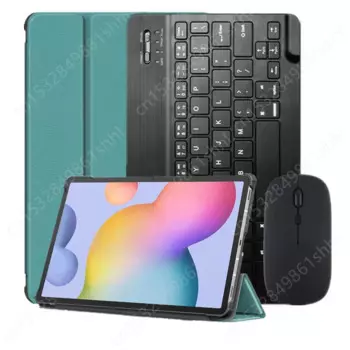 Чехол с клавиатурой для Samsung Galaxy Tab S8 S7, 11 дюймов, чехол для планшета, Магнитный чехол с русской, испанской, португальской, Арабской клавиатурой