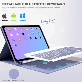 Чехол с клавиатурой для Samsung Galaxy Tab S7 fe S8 Plus, магнитный чехол-подставка с клавиатурой для Galaxy Tab S6 Lite A7 T505 A8 X205, чехлы