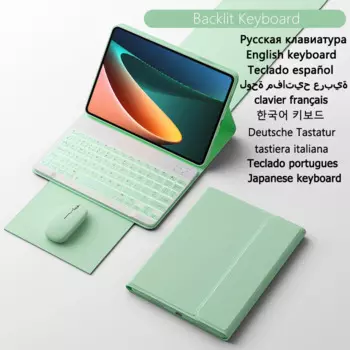 Чехол с клавиатурой для Xiaomi Pad 5, Mi Pad 5 Pro, Подсветка клавиатуры