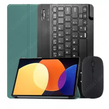 Чехол с клавиатурой для Xiaomi Pad 5 Pro, чехол для планшета 12,4 дюйма, Магнитный чехол с русской, испанской, португальской, арабской, ивритом клавиатурой