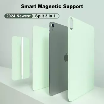 Чехол Smart Folio для iPad 10-го поколения 2022 M2, чехол для iPad Air 5, 2020 Pro 11 12,9 4-го Funda 2021 Mini 6, магнитная крышка M4