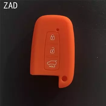 Чехол ZAD для ключей от машины, 3 кнопки, силиконовый чехол для ключей от машины, для KIA K5, K4, K3, K2, Rio, Sportage, Cerato, Sorento, Forte, Carens