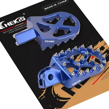 Chekis подходит для модификаций мотоциклов Zontes 368g 501g, нескользящих задних педалей, задних педалей из алюминиевого сплава с ЧПУ, аксессуаров для педалей пассажиров