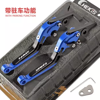 Chekis подходит для Yamaha Nmax125 155 160 Nmax Turbo/Tech Max/Ultimate Neo/Neo S Модифицированный тормозной сигнал с функцией парковки Тормозной рычаг Рычаг стояночного тормоза Складная ручка