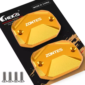 Chekis подходит для Zontes 368g 368E 368K 368D 368m 501g Аксессуары для модификации мотоцикла Тормозная верхняя крышка насоса Крышка масляного горшка из алюминиевого сплава Декоративная крышка гидравлического масляного горшка