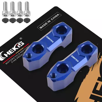 Chekis подходит для Zontes 368g 501g Аксессуары для модификации мотоцикла Код давления на руль с функцией расширения Руль Фиксированная верхняя крышка Аксессуары для руля из алюминиевого сплава