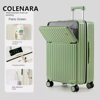 Чемодан COLENARA на колесиках, 20/22/24/26/28 дюймов, USB-зарядка