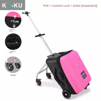 Чемодан детский на колесиках с тормозными колесиками, складной чемоданы на колесах