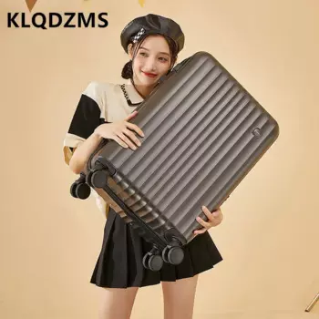Чемодан KLQDZMS 20 дюймов, 22 дюйма, 24 дюйма, 26 дюймов, новинка, Дамский чемодан на колесиках для мужчин, прочная и долговечная чемодан на колесиках