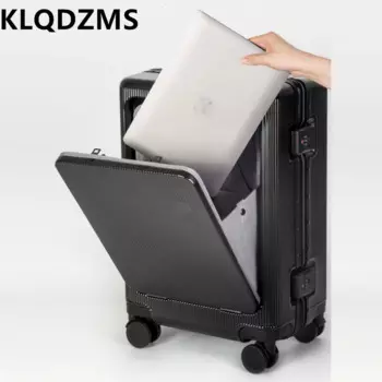 Чемодан на колесиках KLQDZMS, 24 дюйма, с USB-зарядкой