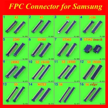 ChengHaoRan, 16 моделей, ЖК-дисплей, FPC Разъем для Samsung Galaxy S2 S3 S4 S5 S6 S6 edge /Note 2 3 4 5, гибкий кабель