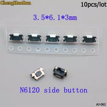 ChengHaoRan 3,5*6,1*3 мм SMD кнопочный переключатель для N6120 Боковая кнопка маленький переключатель слайд переключатель набор из 10