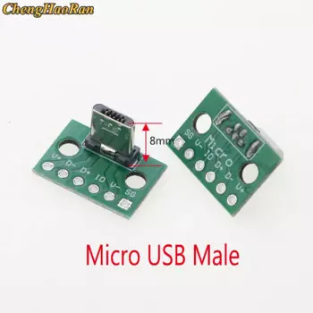 ChengHaoRan micro usb male test board
