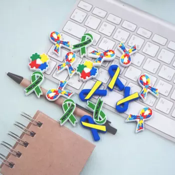 Chenkai 50 шт. Ленточные фокусные бусины для ручки силиконовые Подвески бусины для ручки для самостоятельного изготовления пустышек