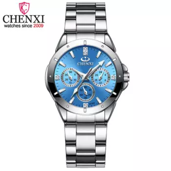 CHENXI женские модные Стальные часы женские Простые Стильные женские кварцевые часы женские роскошные брендовые наручные часы Relojes Mujer