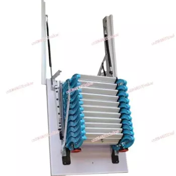 Чердак с боковым креплением, выдвижная лестница, полностью электрическая складная и подъемная невидимая стрейчевая лестница для дома