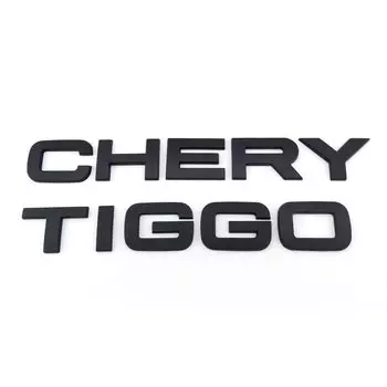 Черная 3d-эмблема на капот для автомобиля CHERY TIGGO 4 5 6 7 8 plus, автомобильная наклейка, буквы с автознаком