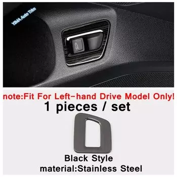 Черная автомобильная панель переключения передач, ящик для хранения на ручке, накладка, аксессуары для VW Volkswagen Atlas/ Teramont 2017-2020