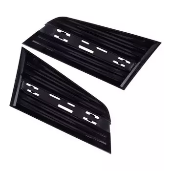 Черная Автомобильная Передняя бампер, нижняя противотуманная фара, крышка гриля, рамка, пластиковая отделка, подходит для Cadillac ATS 2014, 2015, 2016, 2017, 2018, 2019, 1 пара