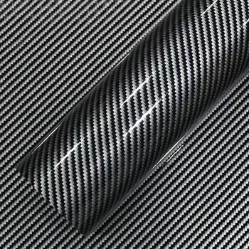 Черная глянцевая черная виниловая пленка, самоклеящаяся 2D 3D 5D карбоновая черная наклейка, Стайлинг автомобиля, мембрана, наклейка, пленка