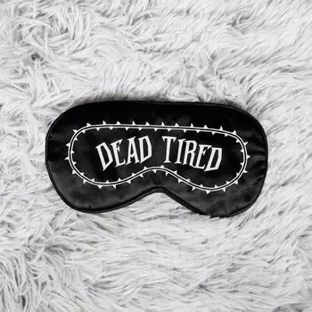 Черная готическая маска для сна HGDTFF