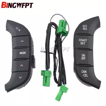 Черная кнопка включения круиз-контроля на рулевом колесе 8602A045 8701A383 8602A006 8701A066 для Mitsubishi Pajero 2007-2016