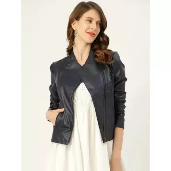 Черная кожаная простая куртка из овечьей кожи, кожаная укороченная куртка, кожаная куртка, Мужская одежда