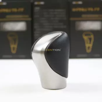 Черная кожаная серебристая ручка переключения передач для Toyota Lexus ES GS-450H GX IS-300 NX-300H RC-300 2015-2021