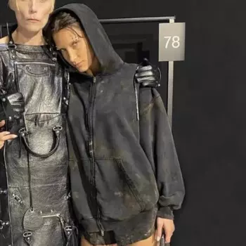 Черная мужская Толстовка NIGO на молнии небольшого размера Ngvp # nigo6739