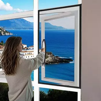 Черная оконная москитная сетка DTGJ нестандартного размера