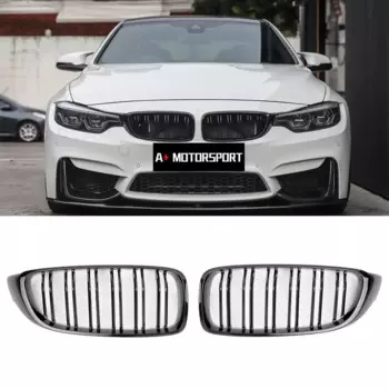 Черная передняя решетка радиатора Glacier для BMW F32 F33 F36 F80 F82 2013-2020, строительная решетка 425i 430i 440i 435i